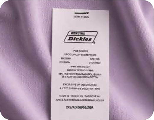 Printed Paper Label