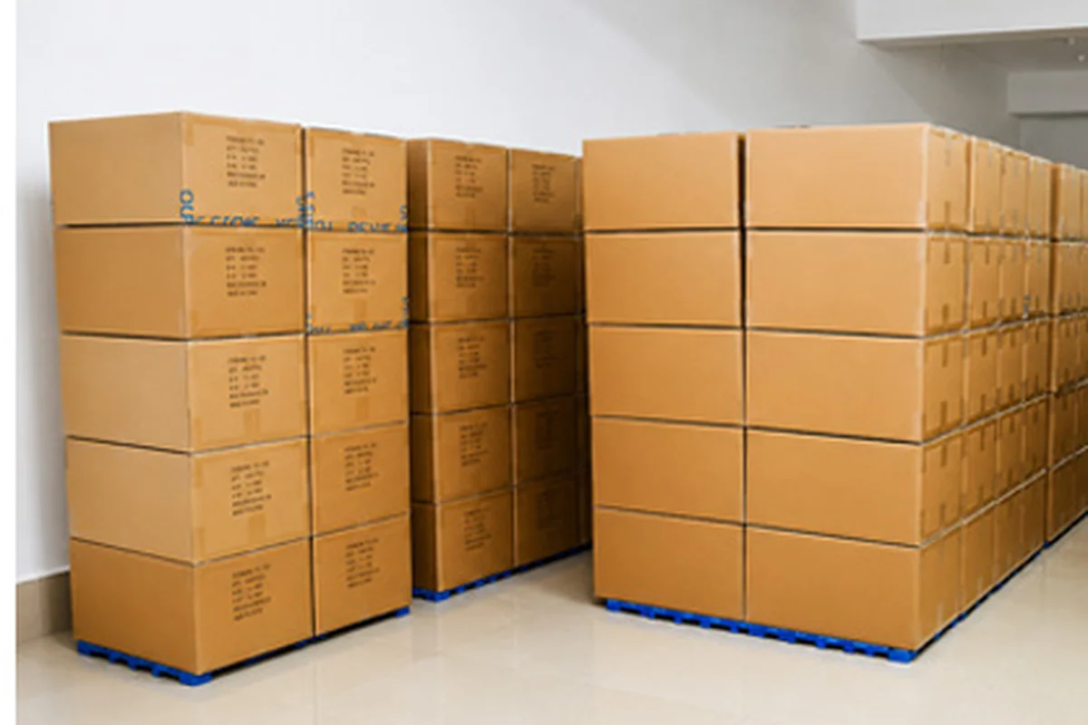 Warehouse shelves