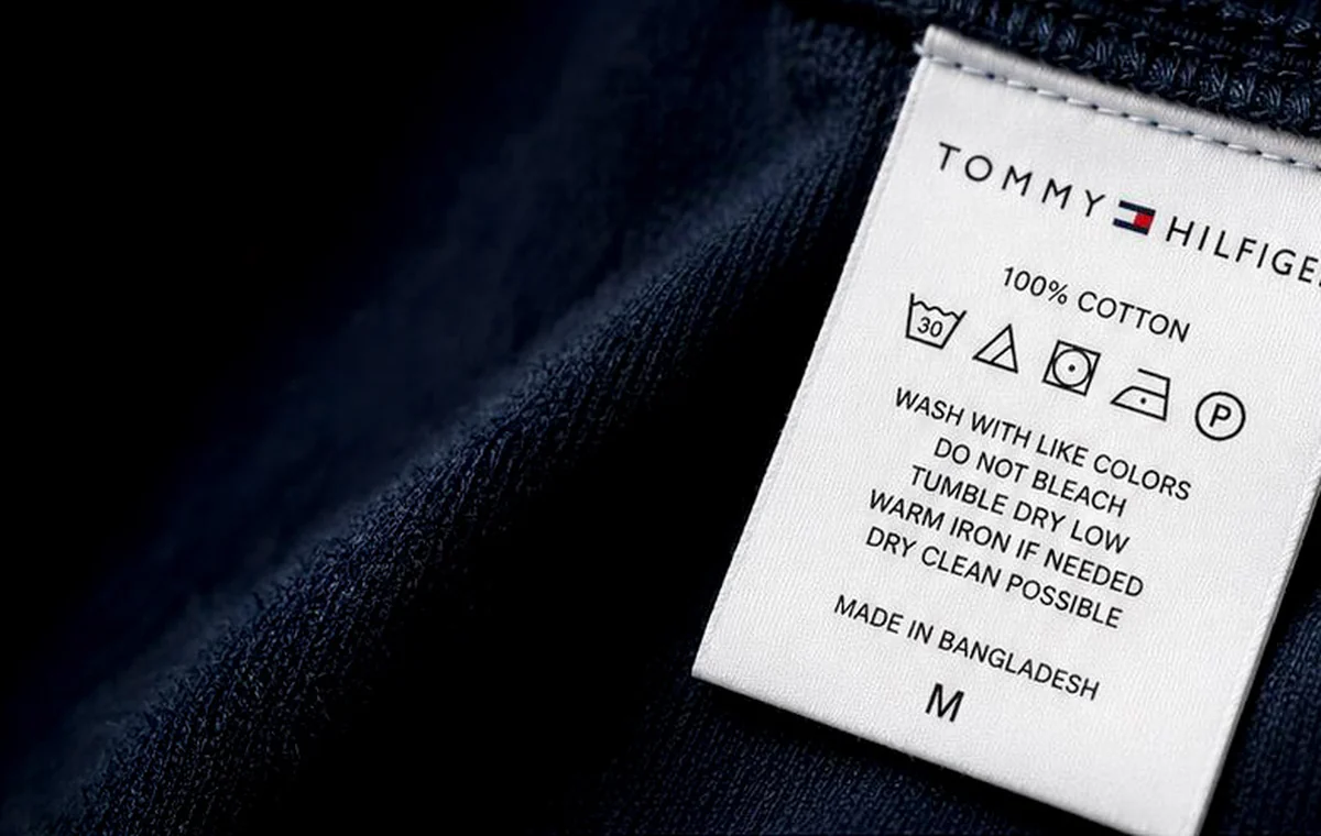 Wash care label